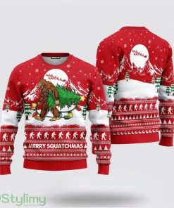 Bigfoot Mery Squatchmas Ugly Christmas Sweater For Gifts For Bigfoot Lovers Product Photo 1