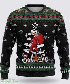 Bigfoot Santa Claus Gifts Ugly Christmas Sweater Best Gift For Christmas Men And Women Gift Product Photo 1