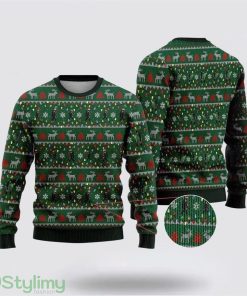 Bigfoot Santa Claus Green Pattern Ugly Christmas Sweater Best Gift For Christmas Men And Women Gift Product Photo 1