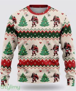 Bigfoot Santa Claus Ugly Christmas Sweater Best Gift For Christmas Men And Women Gift Product Photo 1