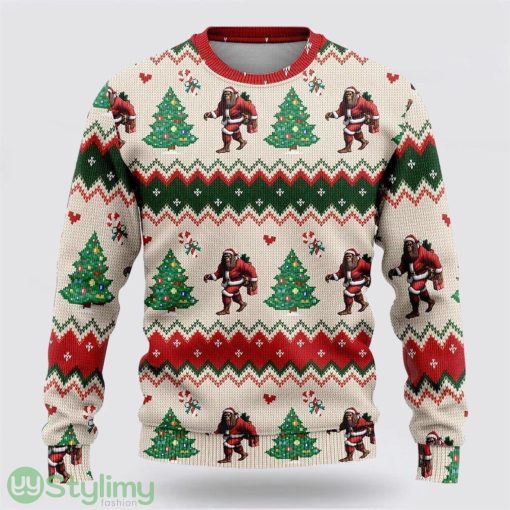 Bigfoot Santa Claus Ugly Christmas Sweater Best Gift For Christmas Men And Women Gift