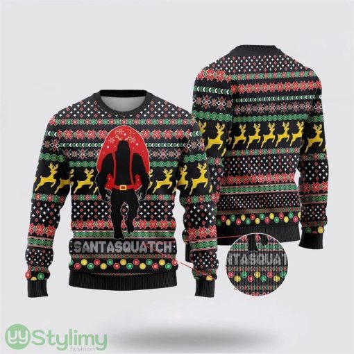 Bigfoot Santa Squatch Ugly Christmas Sweater Best Gift For Christmas Men And Women Gift