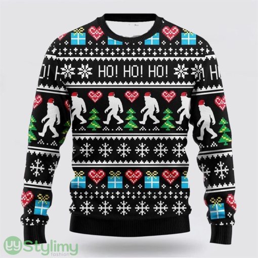 Bigfoot Secret Gift Ho Ho Ho Ugly Christmas Sweater Best Gift For Christmas Men And Women Gift
