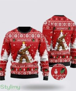 Bigfoot Ugly Christmas Sweater Gift For Ugly Sweater Lovers Product Photo 1