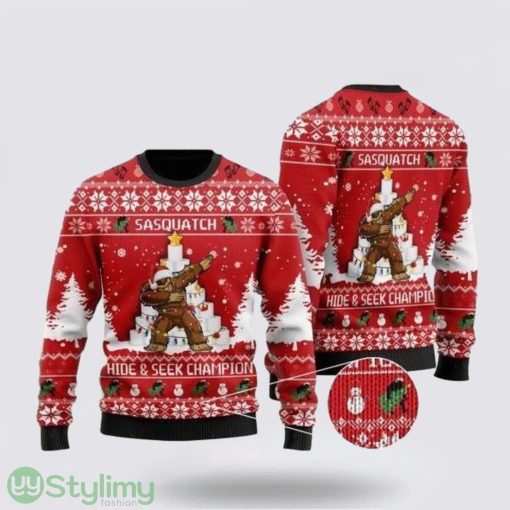 Bigfoot Ugly Christmas Sweater Gift For Ugly Sweater Lovers