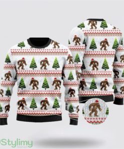 Bigfoot Ugly Christmas Sweater Gifts For Bigfoot Believers Product Photo 1