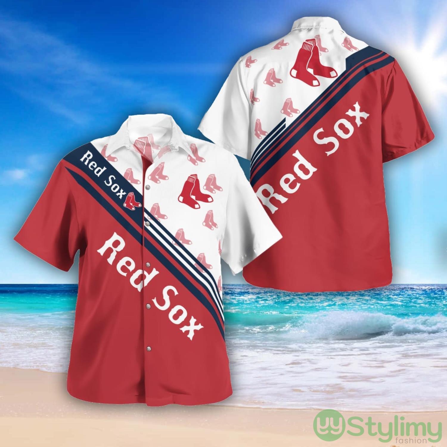 Boston Red Sox Logo Printed Aloha Hawaiian Shirt Special Gift For Fans 2 Boston Red Sox Logo Printed Aloha Hawaiian Shirt Special Gift For Fans Product Photo 1