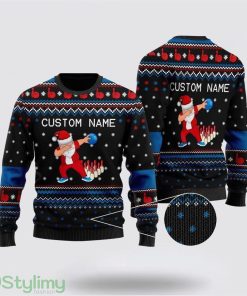 Bowling Image Cool Noel Pattern Ugly Christmas Sweater Christmas Gift For Bowling Enthusiasts Product Photo 1