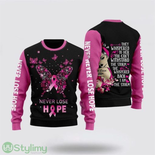 Breast Cancer Warrior Ugly Christmas Sweater Christmas Gifts For Survivors