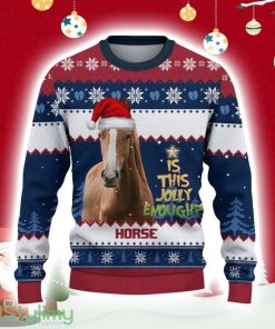 Brown Horse Jolly Ugly Christmas Sweater Gift Christmas Product Photo 1