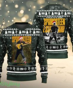 Bruce Springsteen Christmas Ugly Sweater 3D All Printed Gift For Christmas Best Green Product Photo 1