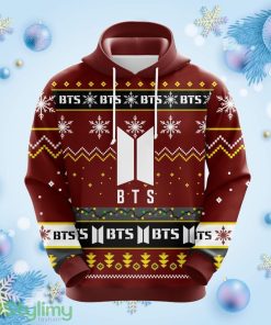 Bts Christmas Cute Noel Mc Ugly Hoodie Blue 1- Amazing Gift Idea Thanksgiving Gift Product Photo 1