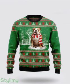 Bulldog True Friend Ugly Christmas Sweater Pet Lover Christmas Sweater Holiday Gift Product Photo 1