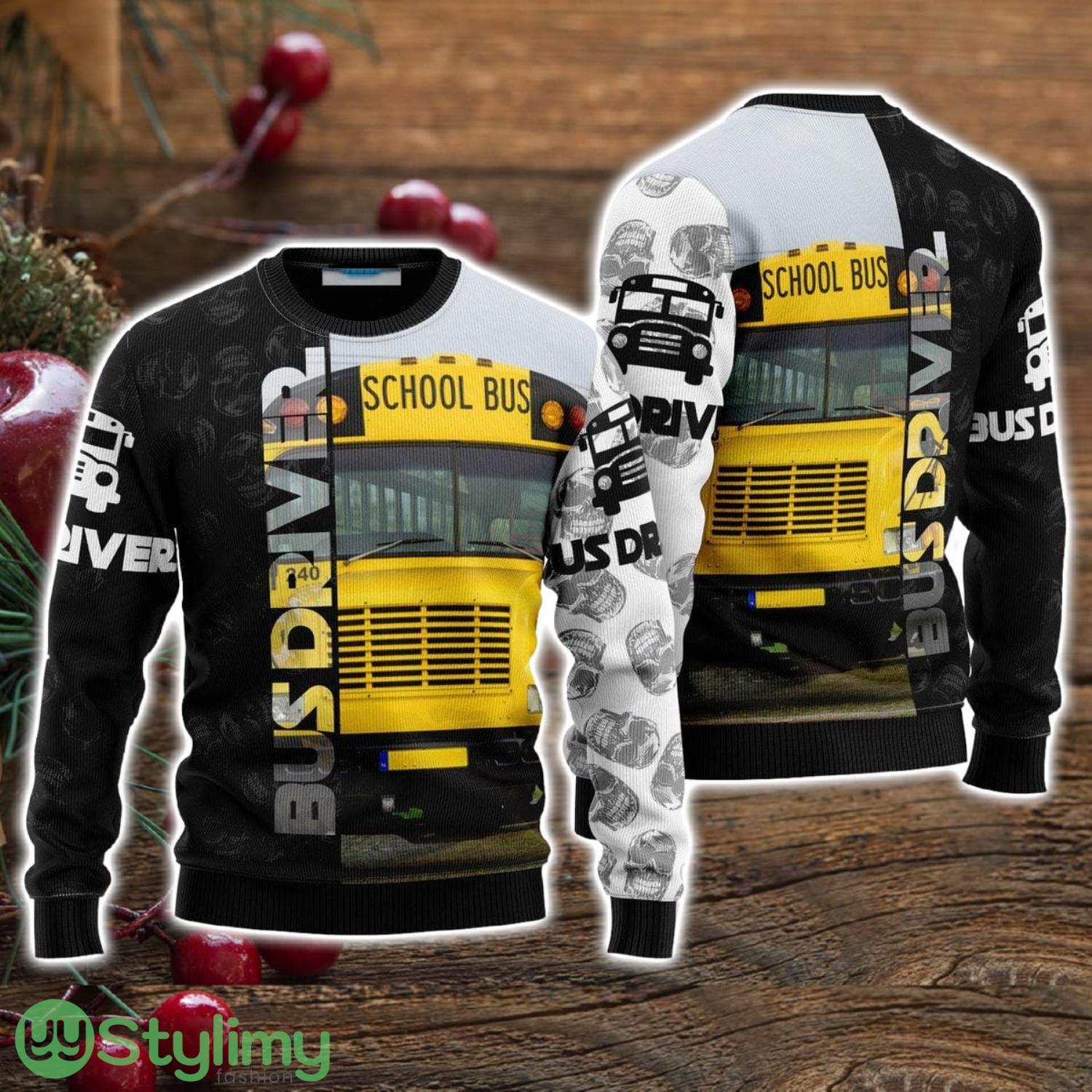 Bus Driver Ugly Christmas Sweater Christmas Holiday Gift For Men And Women 3 Bus Driver Ugly Christmas Sweater Christmas Holiday Gift For Men And Women Product Photo 1
