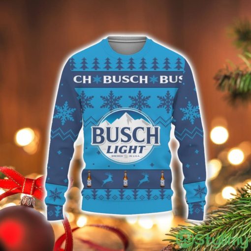Busch Light Beers Merry Christmas Unisex Gift Fan 3D Sweater Holiday Gift Christmas Gift