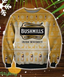 Bushmills Irish Whiskey 3D Ugly Christmas Sweater Christmas Gift Product Photo 1