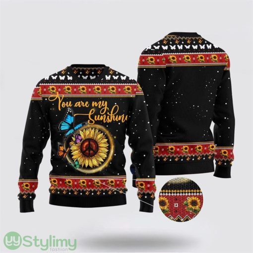 Butterfly you are my Sunshine Ugly Christmas Sweater Sweater Gifts For Pet Lover