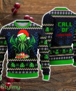 Call Of Christmas Green Octopus Ugly Christmas Sweater Christmas Holiday Gift For Men And Women Product Photo 1
