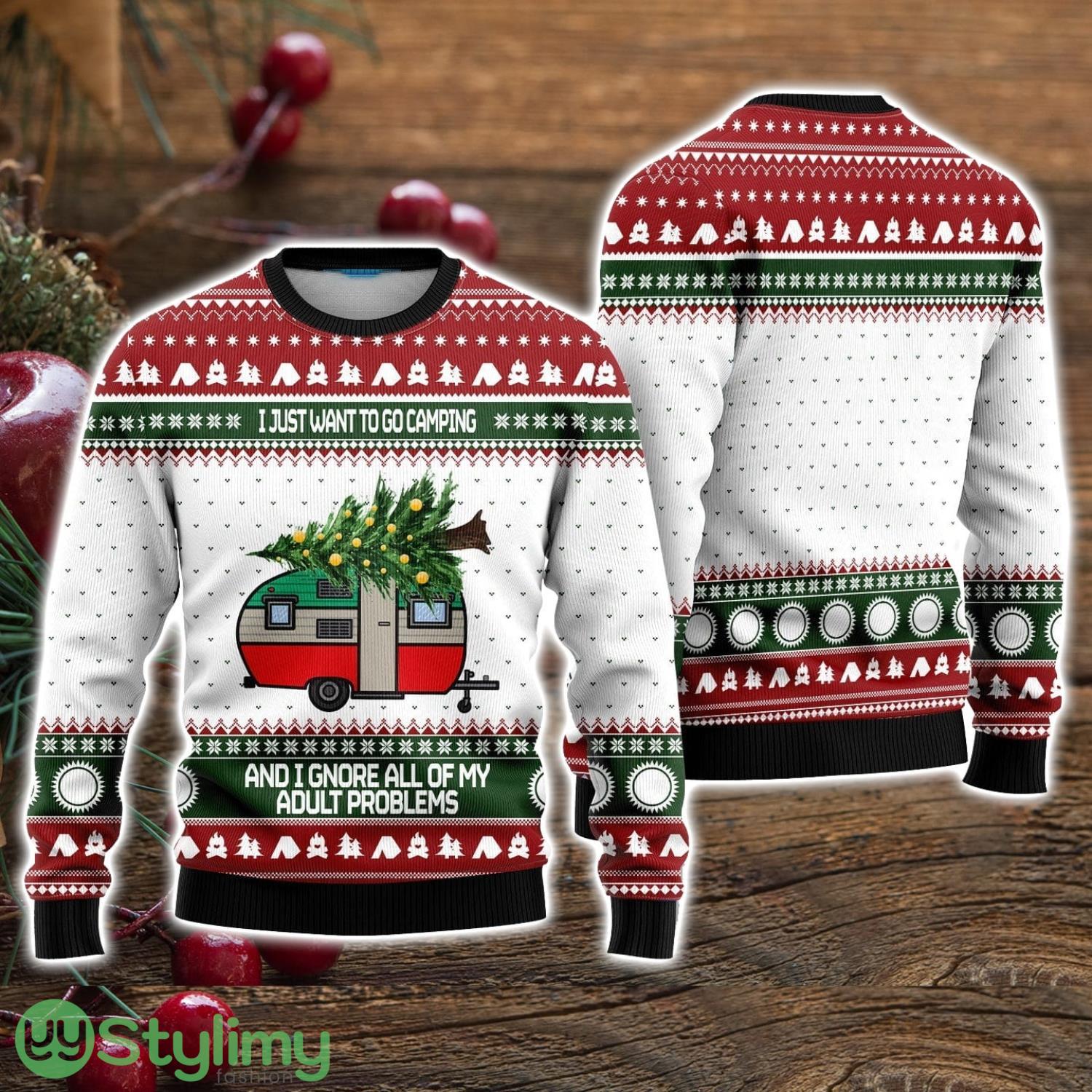 Camping Ugly Christmas Sweater Christmas Holiday Gift For Men And Women 3 Camping Ugly Christmas Sweater Christmas Holiday Gift For Men And Women Product Photo 1