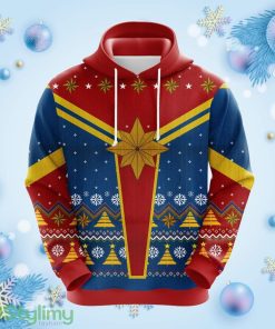 Captain Christmas Cute Noel Mc Ugly Hoodie 3D All Over Print Gift For Christmas Product Photo 1