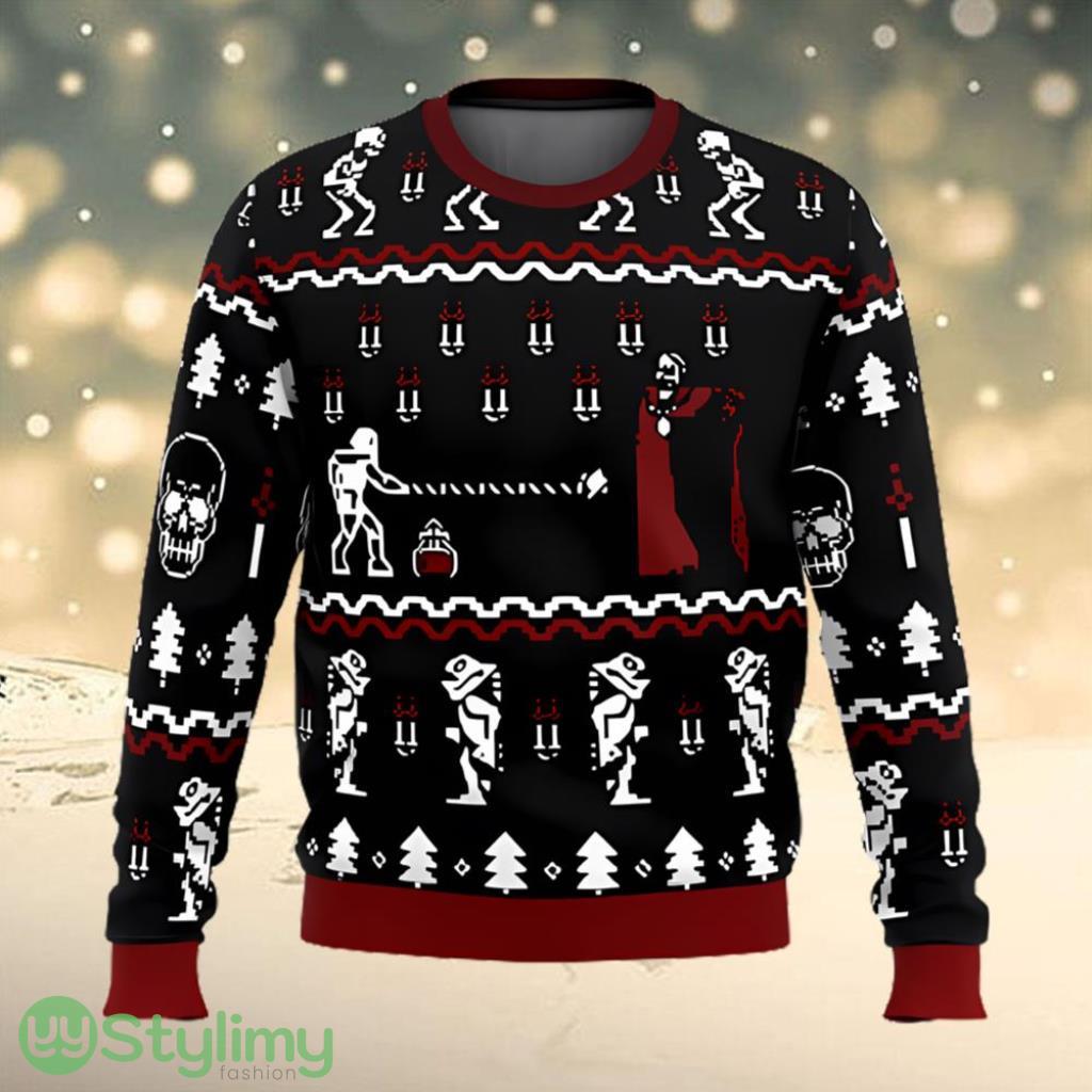 Castlevania Classic Game Ugly Gamer Christmas Sweater 3 Castlevania Classic Game Ugly Gamer Christmas Sweater Product Photo 1
