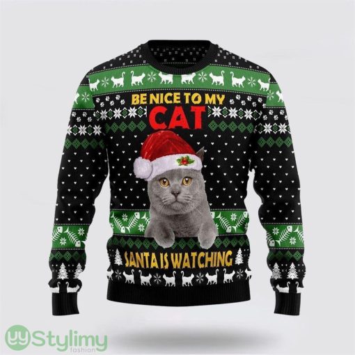 Cat Cute Witcher Noel Mc Ugly Christmas Sweater Cat Lover Christmas Sweater Holiday Gift