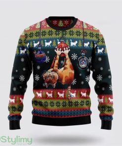 Cat Hanging On Xmas Tree Ugly Christmas Sweater Cat Lover Christmas Sweater Holiday Gift Product Photo 1