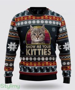 Cat Keep It Classy For Christmas Ugly Christmas Sweater Cat Lover Christmas Sweater Holiday Gift Product Photo 1
