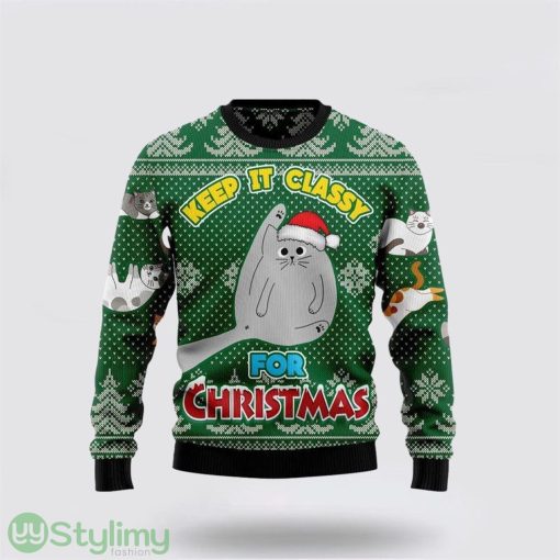 Cat Show Me Your Kitties Ugly Christmas Sweater Cat Lover Christmas Sweater Holiday Gift