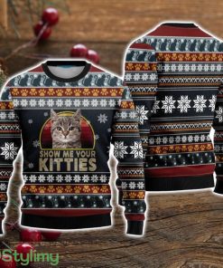 Cat Show Me Your Kitties Ugly Christmas Sweater Christmas Holiday Gift For Men And Women Product Photo 1