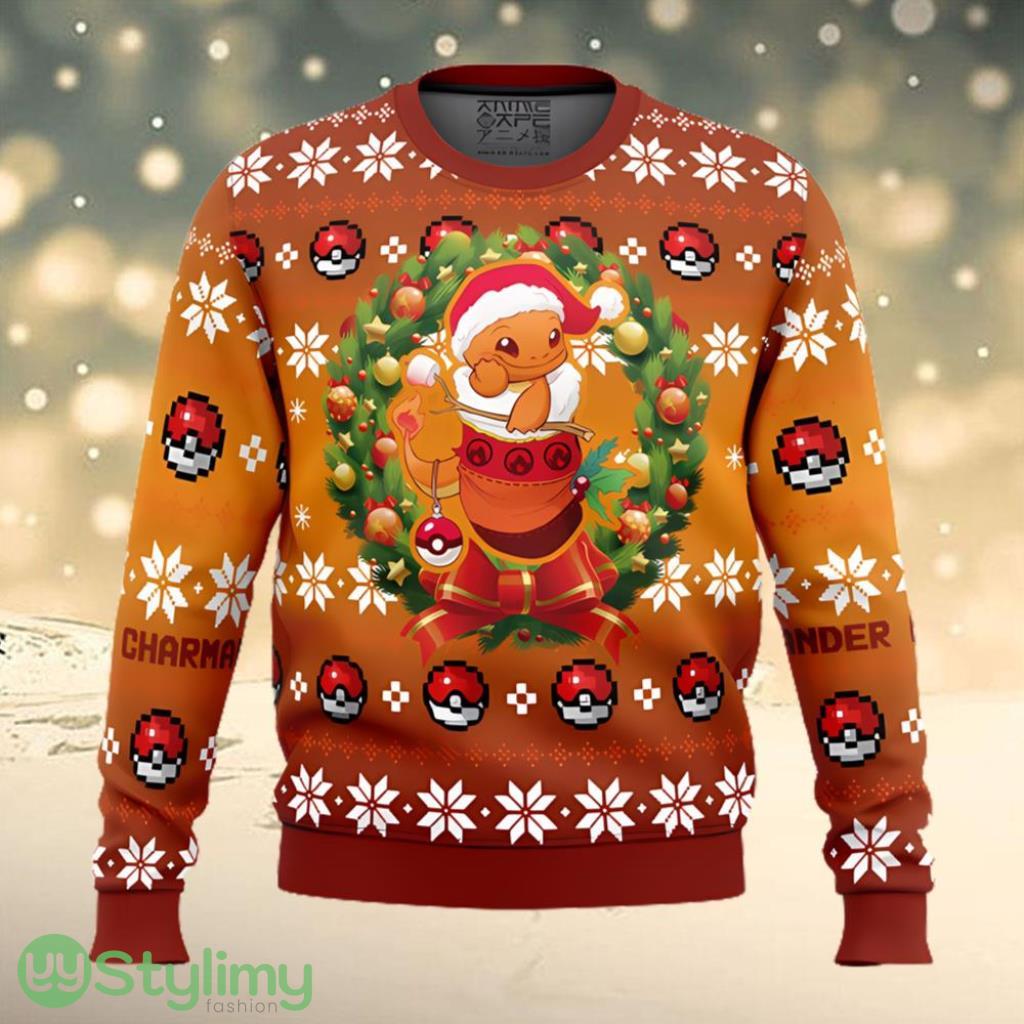 Charmander Pokemon Ugly Gamer Christmas Sweater 3 Charmander Pokemon Ugly Gamer Christmas Sweater Product Photo 1