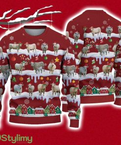 Charolais Ugly Christmas Sweater Gift Christmas Product Photo 1