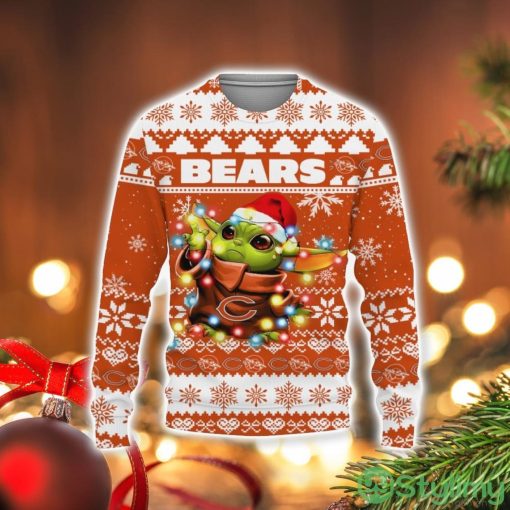 Chicago Bears Baby Yoda Star Wars Sports Football American Ugly Christmas Sweater