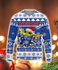 Chicago Cubs Baby Yoda Star Wars Sports Football American Ugly Christmas Sweater Product Photo 1