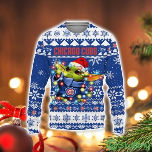 Chicago Cubs Baby Yoda Star Wars Sports Football American Ugly Christmas Sweater