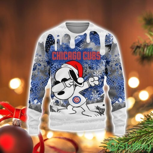 Chicago Cubs Snoopy Dabbing The Peanuts Sports Football American Christmas Sweater
