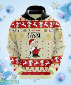 Christmas Begin With Christ Snoopy Christmas Hoodie Amazing Gift Idea Christmas Gift Product Photo 1