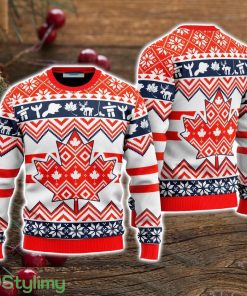 Christmas Canada Maple Leaf Ugly Christmas Sweater Christmas Holiday Gift For Men And Women Product Photo 1