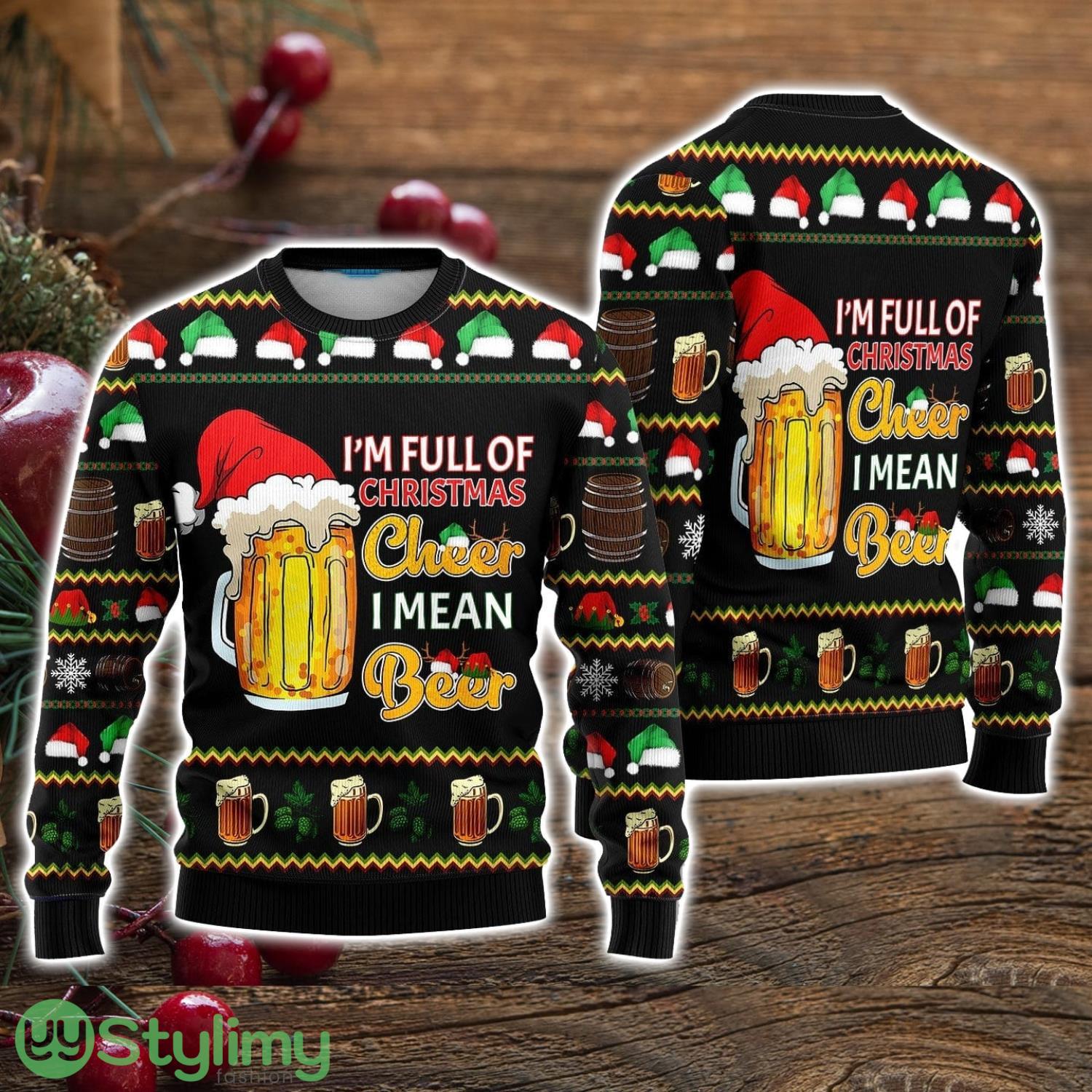 Christmas Cheer Beer Ugly Christmas Sweater Christmas Holiday Gift For Men And Women 3 Christmas Cheer Beer Ugly Christmas Sweater Christmas Holiday Gift For Men And Women Product Photo 1