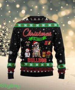 Christmas Is Better With Bulldog Ugly Christmas Sweater Product Photo 1