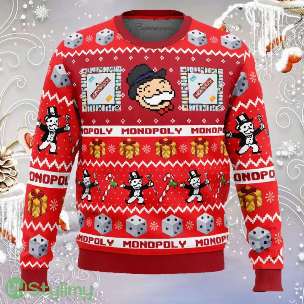 Christmas Monopoly Ugly Christmas Sweater 3 Christmas Monopoly Ugly Christmas Sweater Product Photo 1