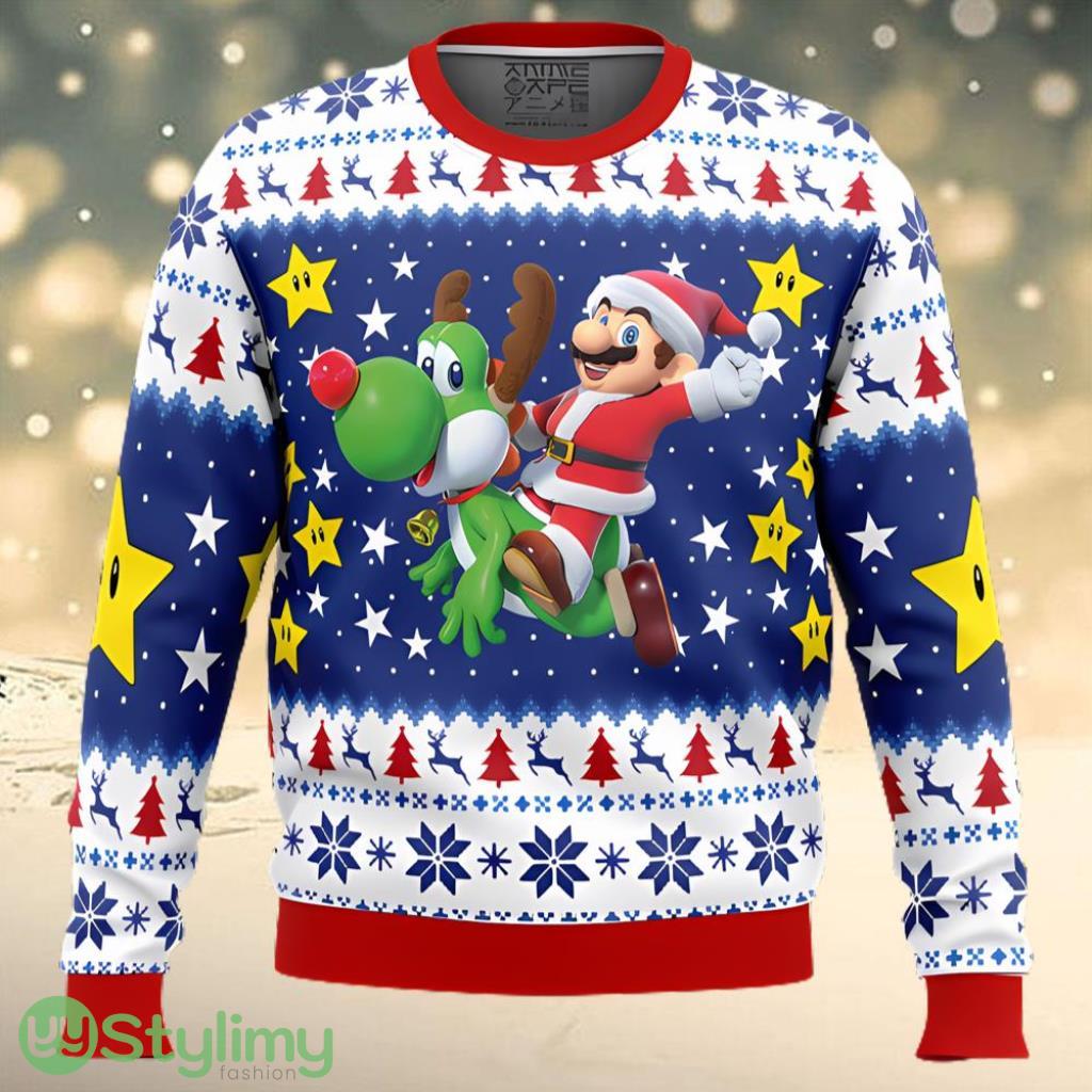 Christmas Odyssey Super Mario Bros. Ugly Christmas Sweater 3 Christmas Odyssey Super Mario Bros. Ugly Christmas Sweater Product Photo 1
