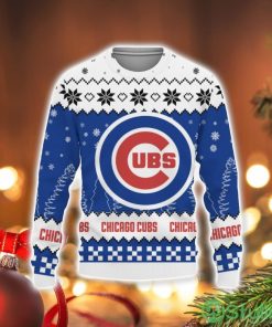 Christmas Urly Sweater Snow Team Logo Chicago CubsUnisex Gifts For Fan Christmas Tree 3D Sweater Holiday Gift Christmas Gift Product Photo 1