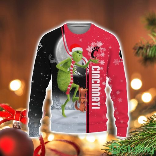 Cincinnati Bearcats Grinch 3D Sweater Holiday Gift Christmas Gift