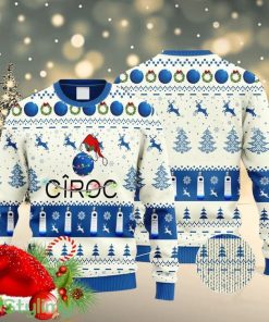 Ciroc Vodka Reindeer Snowy Night Christmas Ugly Sweater 3D Product Photo 1
