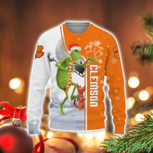 Clemson Tigers Grinch 3D Sweater Holiday Gift Christmas Gift