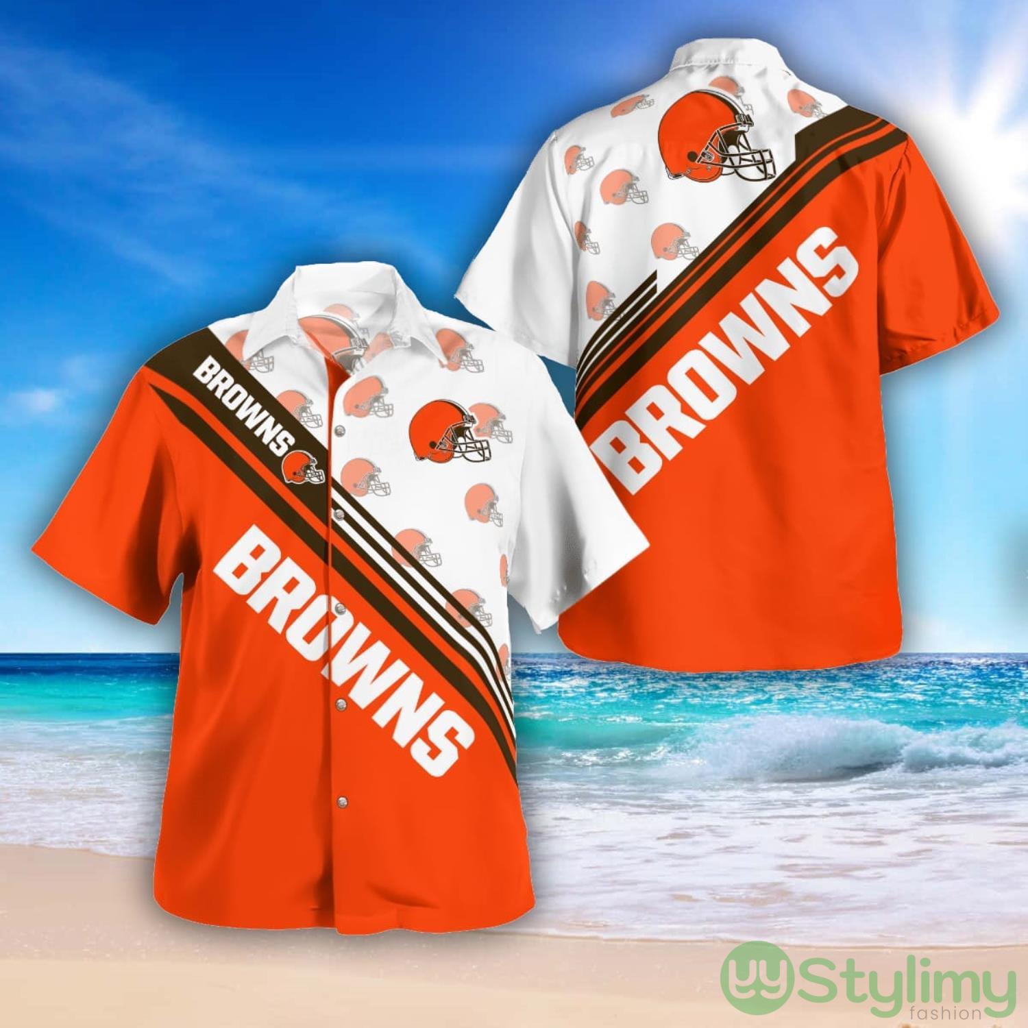 Cleveland Browns Logo Printed Aloha Hawaiian Shirt Special Gift For Fans 2 Cleveland Browns Logo Printed Aloha Hawaiian Shirt Special Gift For Fans Product Photo 1