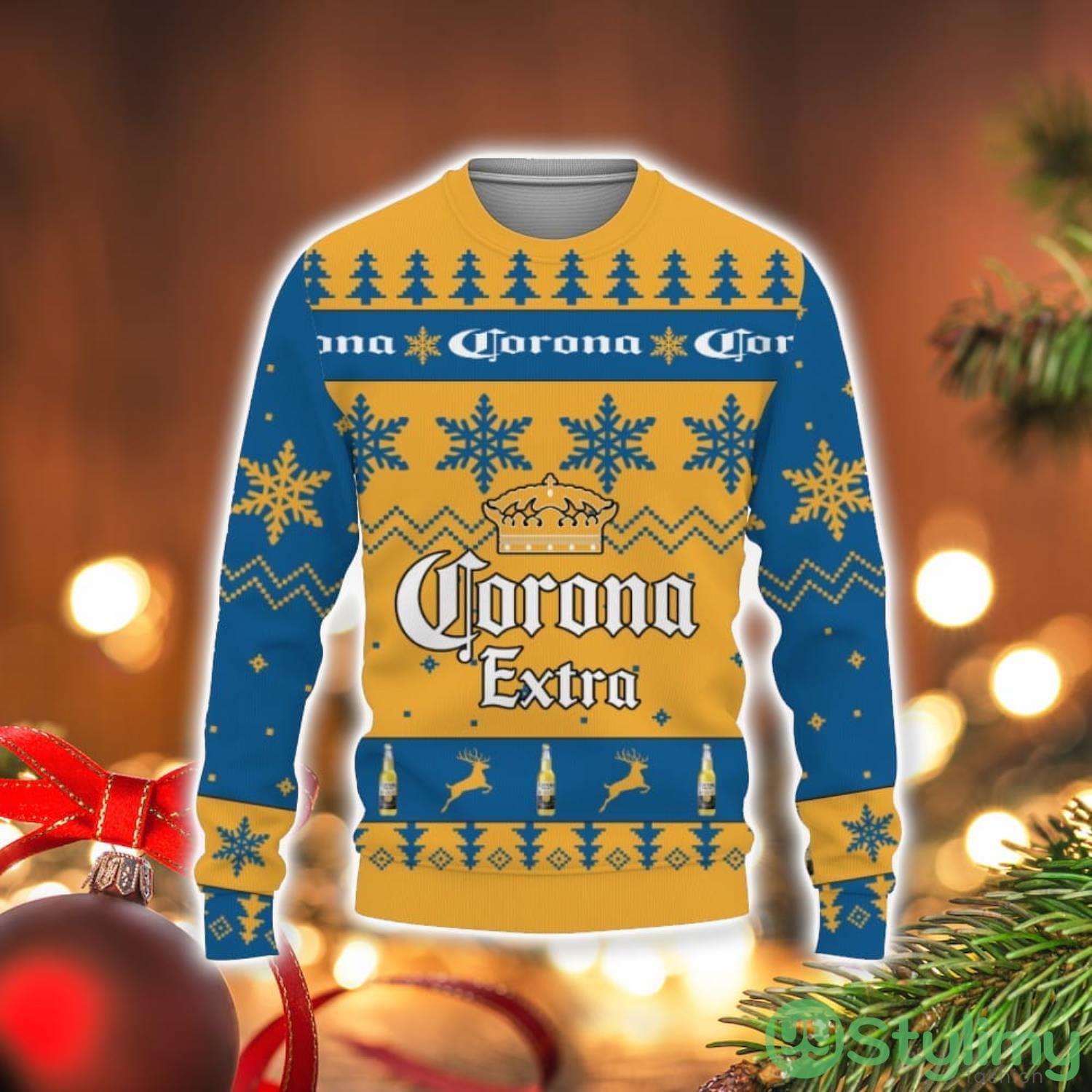Corona Extra Beers Merry Christmas Unisex Gift Fan 3D Sweater Holiday Gift Christmas Gift 3 Corona Extra Beers Merry Christmas Unisex Gift Fan 3D Sweater Holiday Gift Christmas Gift Product Photo 1