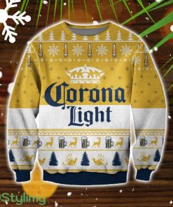 Corona Light 3D Ugly Christmas Sweater Christmas Gift Product Photo 1