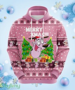 Courage The Cowardly Dog Christmas Cute Noel Mc Ugly Hoodie 3D All Over Print Gift For Christmas Product Photo 1